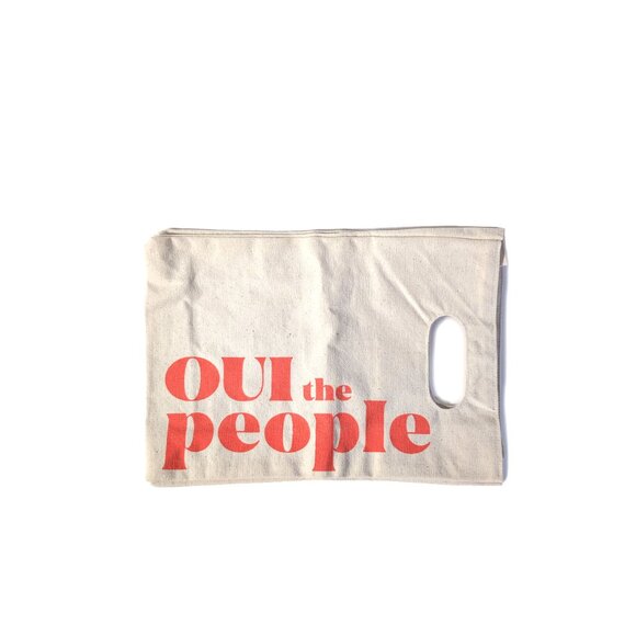 NEW OUI The People Organic Canvas Small Tote - Picture 2 of 6